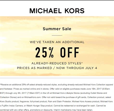 michael kors canada promo code april 2019|Michael Kors extra discount code.